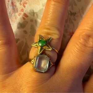 ✨ SOLD ✨ Vintage Victorian 14k 10k solid gold ring starfish novelty old